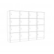 Lockers 16 Doors - Bank of 4 x high & 4 x Wide